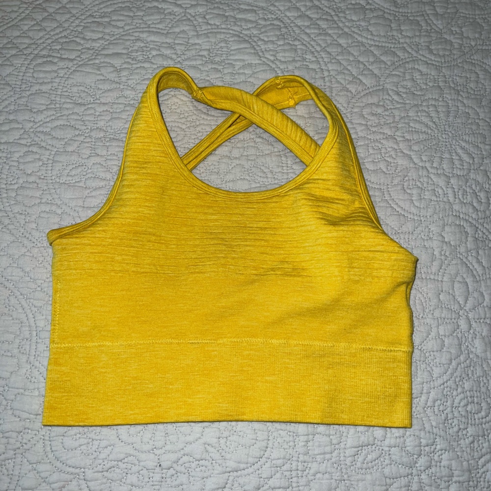 Alphalete Yellow Sports Bra